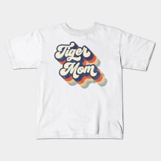 Retro Tiger Mom Mother's Day Kids T-Shirt
